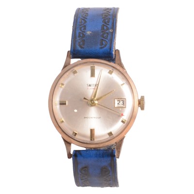 Lot 1192 - Smiths - a Shockproof 9ct gold cased wristwatch
