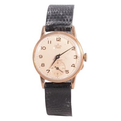 Lot 1194 - Smiths - two 9ct gold cased wristwatches
