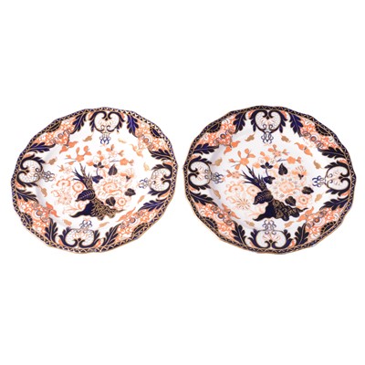 Lot 23 - Twelve Derby Crown Porcelain dessert plates