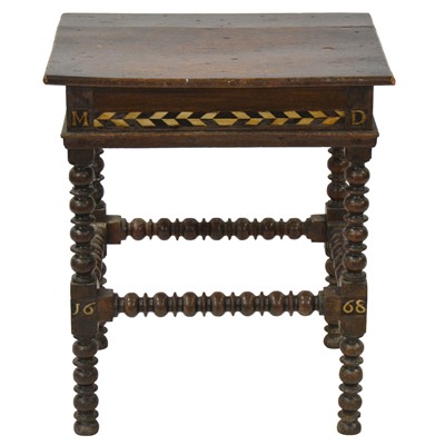Lot 320 - Joined oak side table