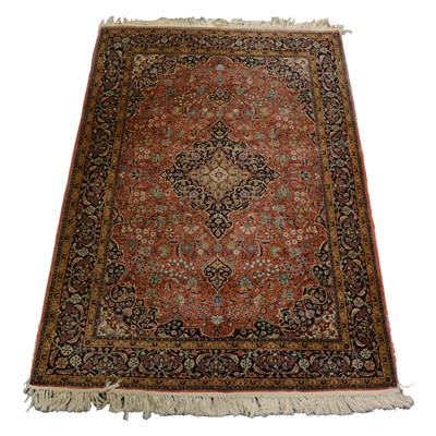 Lot 345 - Tabriz style silk rug