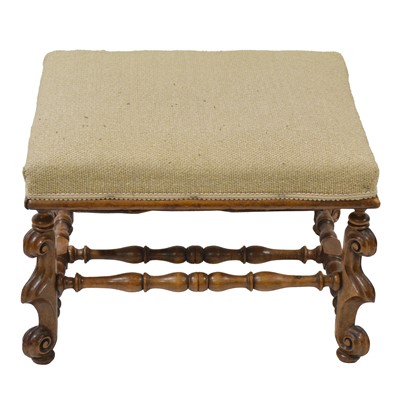 Lot 430 - Walnut stool