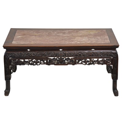 Lot 436 - Chinese hardwood table