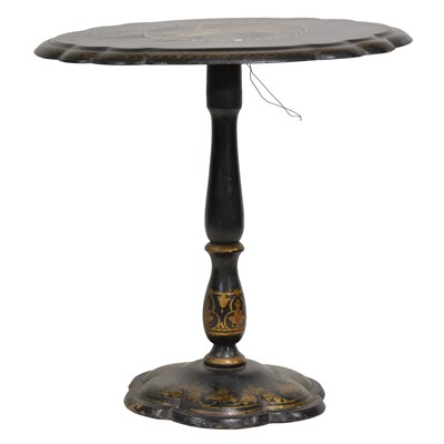 Lot 463 - Victorian papier-mache table