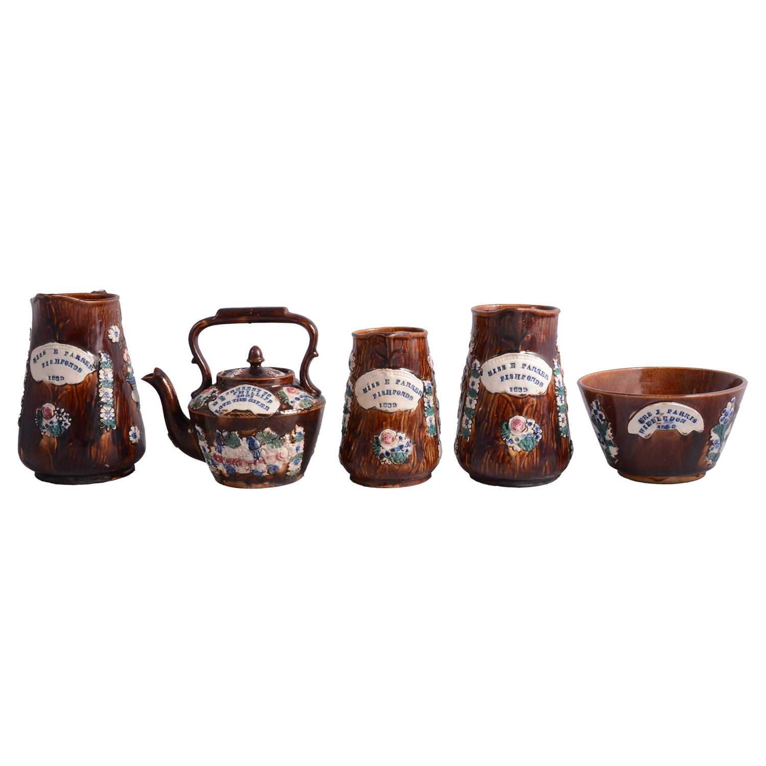 Lot 51 - Collection of Measham bargeware pottery