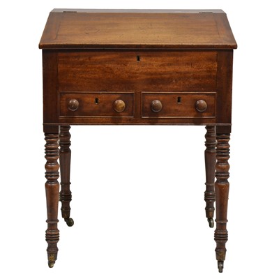 Lot 468 - George III mahogany school desk