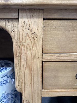 Lot 475 - Pine double desk