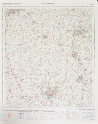 Lot 257 - Ordinance Survey Once-inch Seventh Series maps