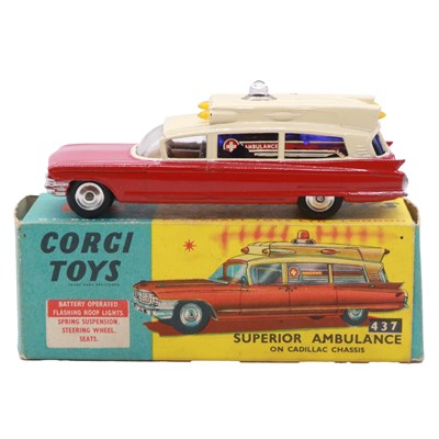 Lot 17 - Corgi die-cast vehicle - Superior Ambulance, ref 437, boxed
