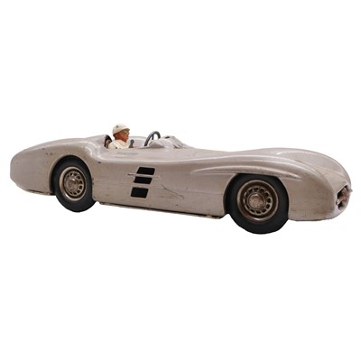 Lot 156 - 1950s JNF West German battery operated tin toy of a Mercedes-Benz Streamliner W196