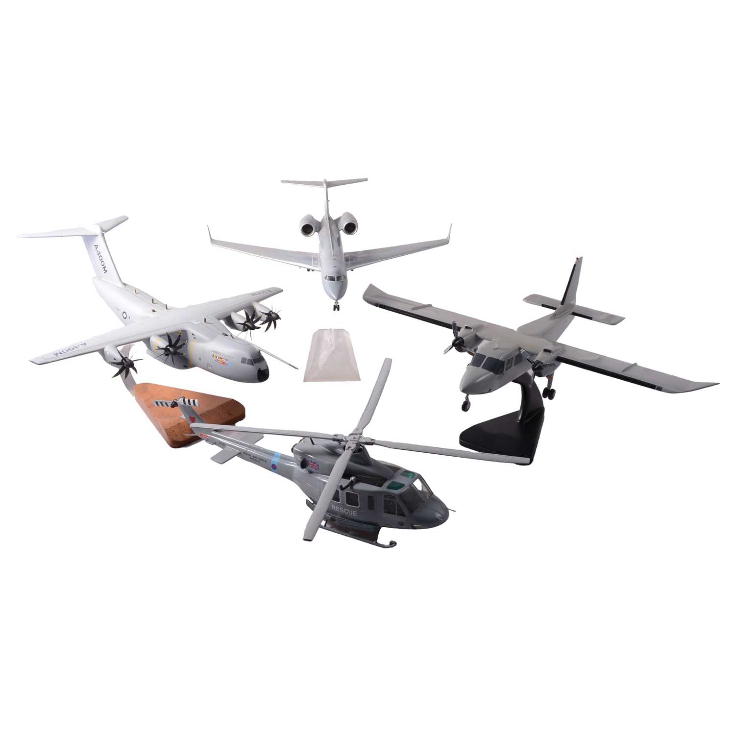 Lot 140 - Four scale model military aircraft