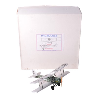Lot 152 - PPL Models, a 1:36 scale diecast model - DH60 Moth, boxed