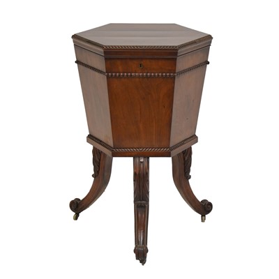 Lot 405 - William IV mahogany wine cooler