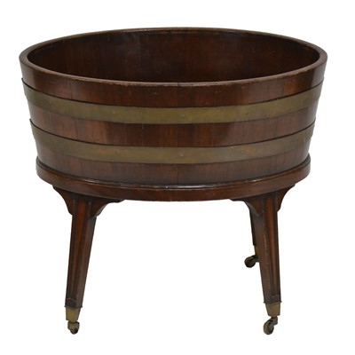 Lot 383 - George IV mahogany wine cooler