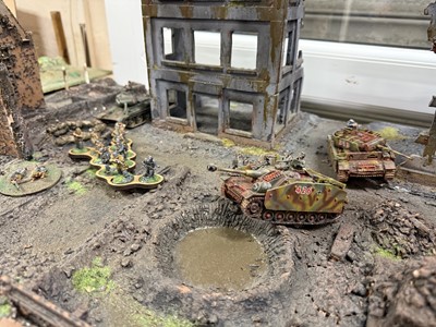 Lot 355 - Wargaming: a large collection of WWII figures and layouts