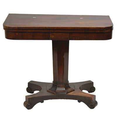 Lot 381 - Victorian rosewood card table