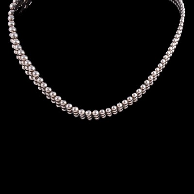 Lot 401 - A. Roege Hove for Georg Jensen - a silver collar in the Moonlight Grapes design.