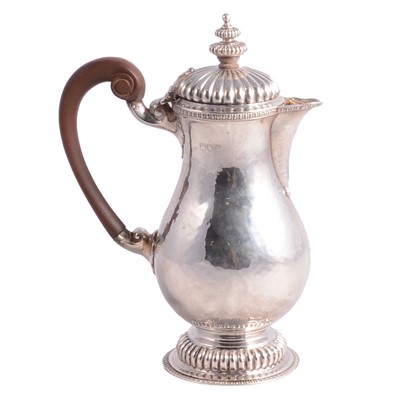 Lot 311 - Silver hot water pot, Wakely & Wheeler, London 1906.