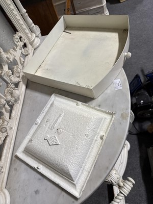 Lot 431 - Victorian style cast metal hall stand