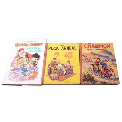 Lot 89 - 1952 Puck Annual and others.
