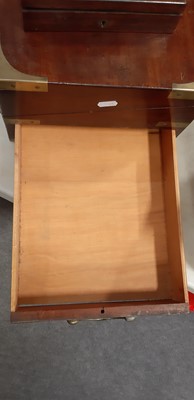 Lot 106 - Victorian mahogany campaign-style writing slope
