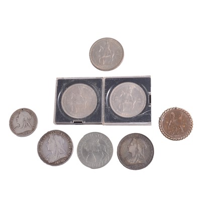 Lot 267 - Collection of mostly Victoria and later coins, some silver content.