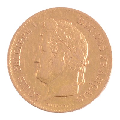 Lot 272 - A Gold 40 Franc Coin, Louis Phillippe I 1834.