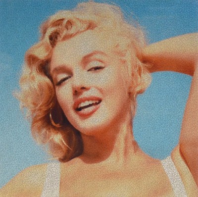 Lot 384 - Two contemporary prints of Audrey Hepburn and Marilyn Monroe