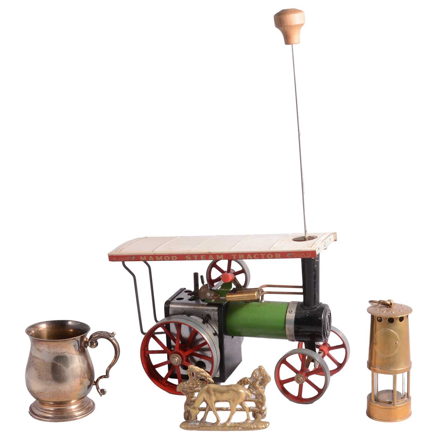 Lot 148 - Mamod steam tractor, stationary steam engine, etc.