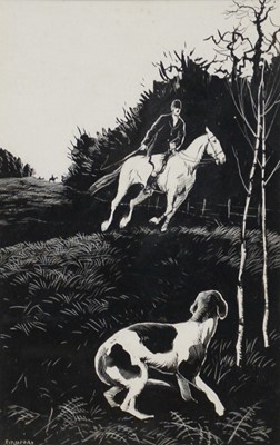Lot 202 - 'BB' Denys Watkins-Pitchford, A Huntsman and Hound.
