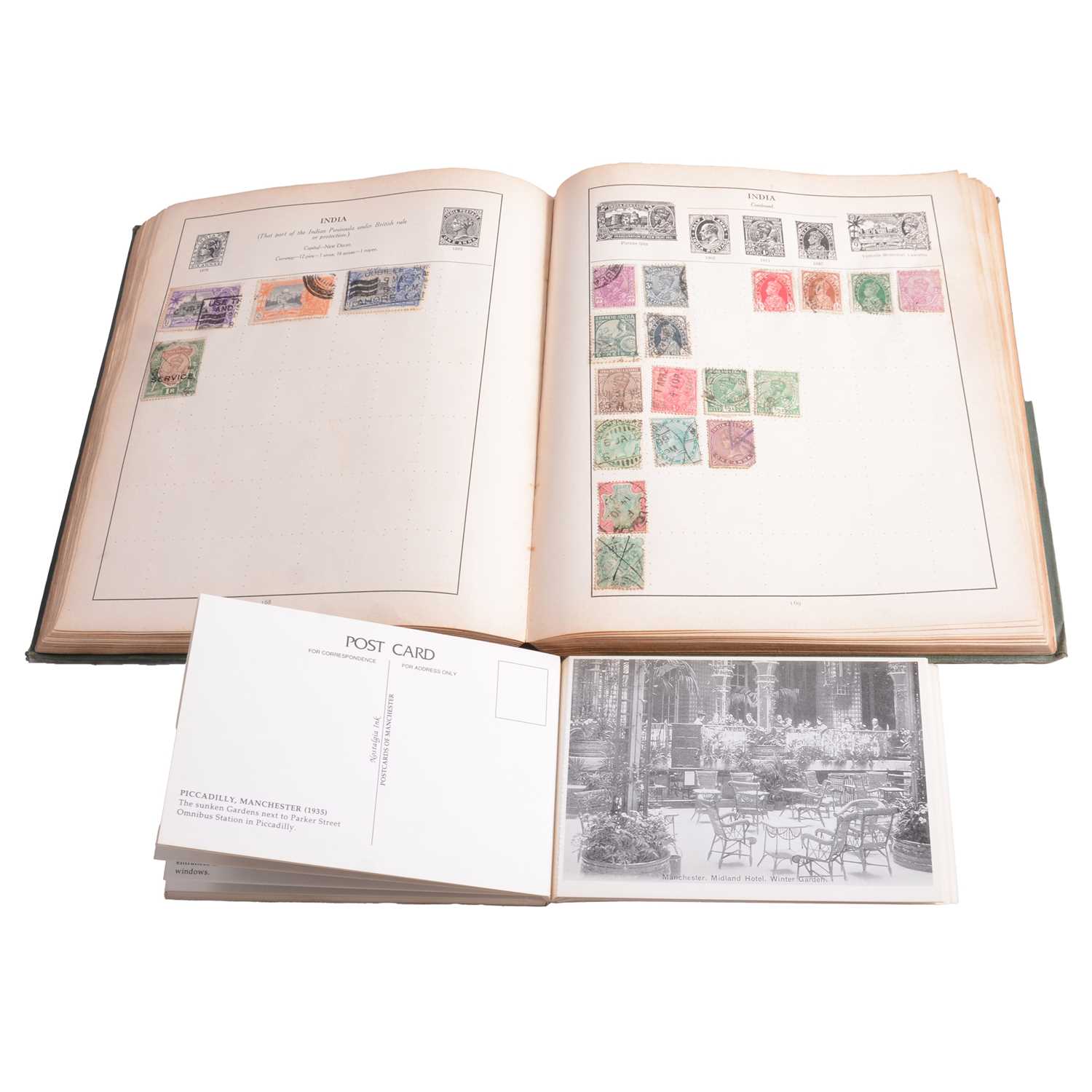 Lot 196 - Three schoolboy stamp albums