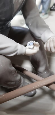 Lot 26 - Lladro porcelain model, Fishing with Gramps