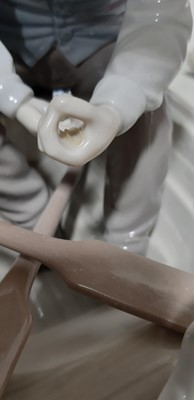 Lot 26 - Lladro porcelain model, Fishing with Gramps