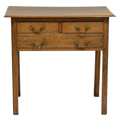 Lot 410 - George III oak side table