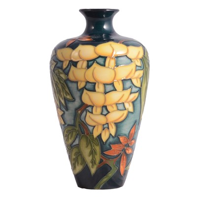 Lot 1 - Moorcroft Pottery, a 'Yellow Wisteria' vase for the Moorcroft Collectors Club