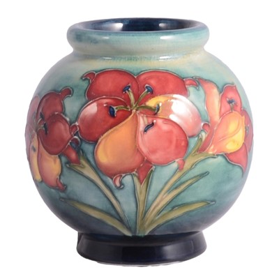 Lot 20 - Moorcroft Pottery, ' Freesia' pattern vase