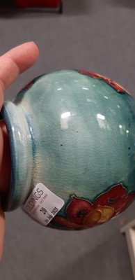 Lot 20 - Moorcroft Pottery, ' Freesia' pattern vase