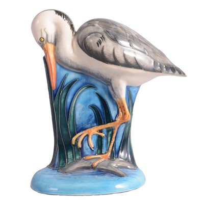 Lot 16 - Moorcroft Pottery, a 'Heron' pottery model