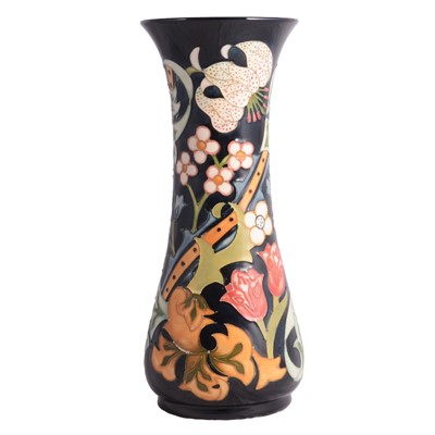 Lot 22 - Moorcroft Pottery, a 'Golden Lily' pattern vase, 1993