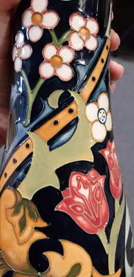 Lot 22 - Moorcroft Pottery, a 'Golden Lily' pattern vase, 1993