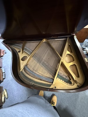 Lot 455 - Rogers baby grand piano, mahogany case