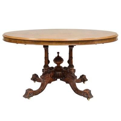 Lot 342 - Victorian walnut dining table