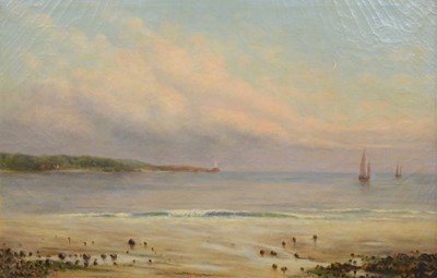 Lot 252 - English School, 'I.E', Coastal scene