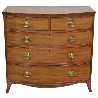 Lot 335 - Victorian mahogany bowfront chest of drawers