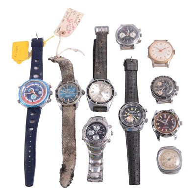 Lot 1208 - Collection of Divers and Sports watches