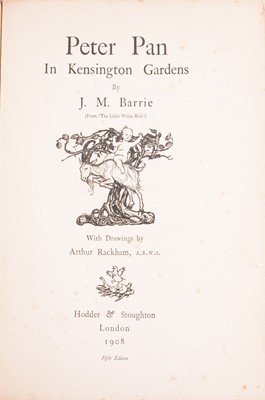 Lot 189 - J M Barrie, Peter Pan in Kensington Gardens