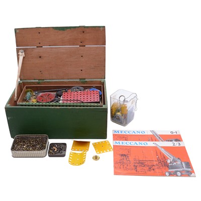 Lot 160 - Box of early Meccano