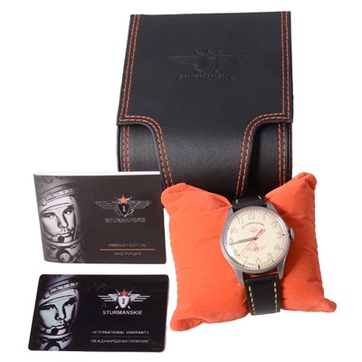 Lot 1031 - Sturmanskie - a gentleman's limited edition Gagarin Heritage manual wind wristwatch.