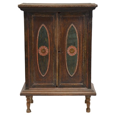 Lot 400 - Thai painted hardwood cupboard
