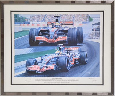 Lot 167 - Formula One interest - Andrew Kitson, North American Dream, ltd ed print.